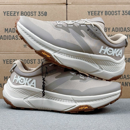 Hoka Transport GTX Hiking & Walking Shoes Oatmeal color | Cement gray