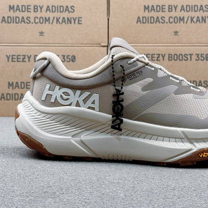Hoka Transport GTX Hiking & Walking Shoes Oatmeal color | Cement gray