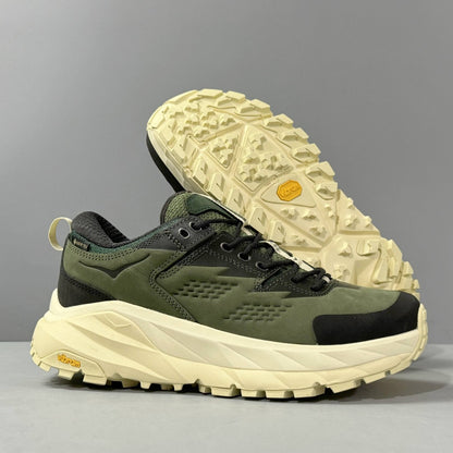 HOKA Kaha Low GTX Olive Green | Off-White