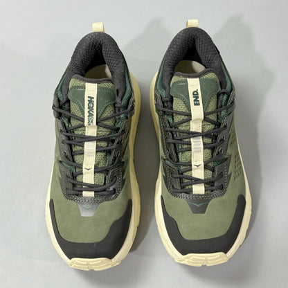 HOKA Kaha Low GTX Olive Green | Off-White