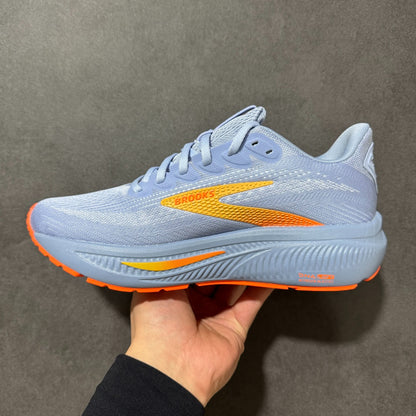 Brooks Women's Ghost 17 Road Running Shoes (Blue Heron/White/Orange)