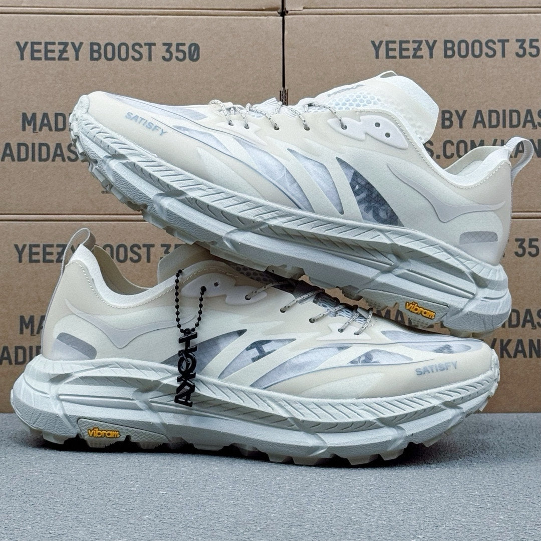 Hoka Mafate Speed 4 Lite Truffle Salt | Vintage Yellow