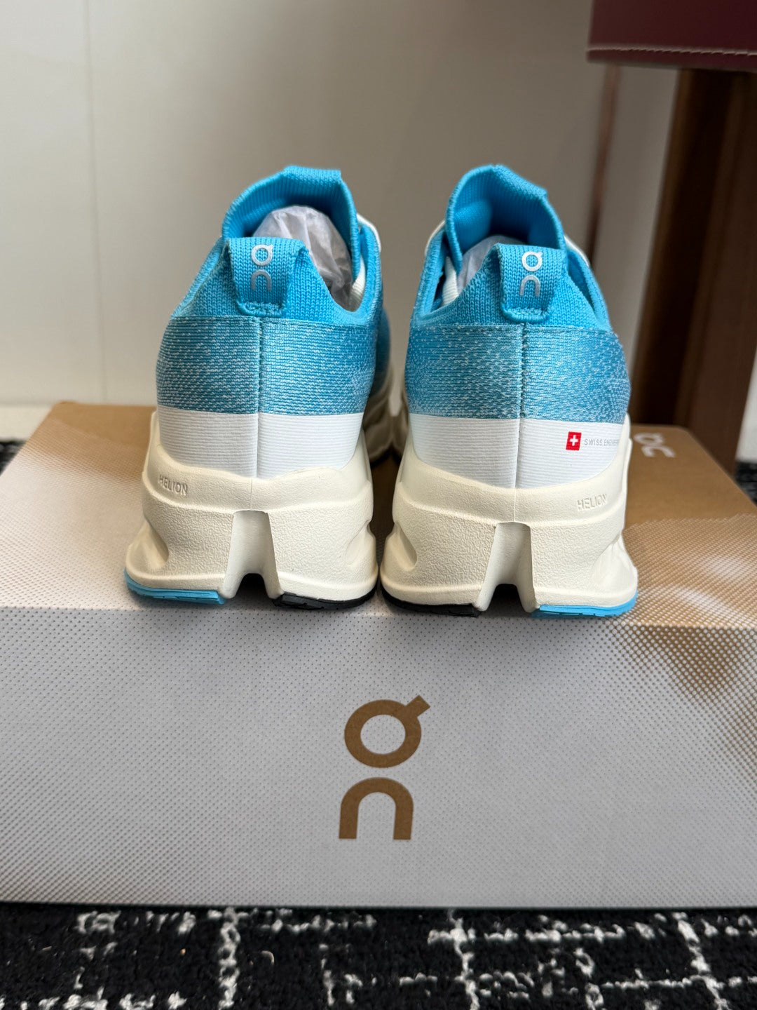 On Cloudtilt Unisex Sport Sneakers Sky Blue White Hollow CloudTec Phase Midsole Road Running Shoes