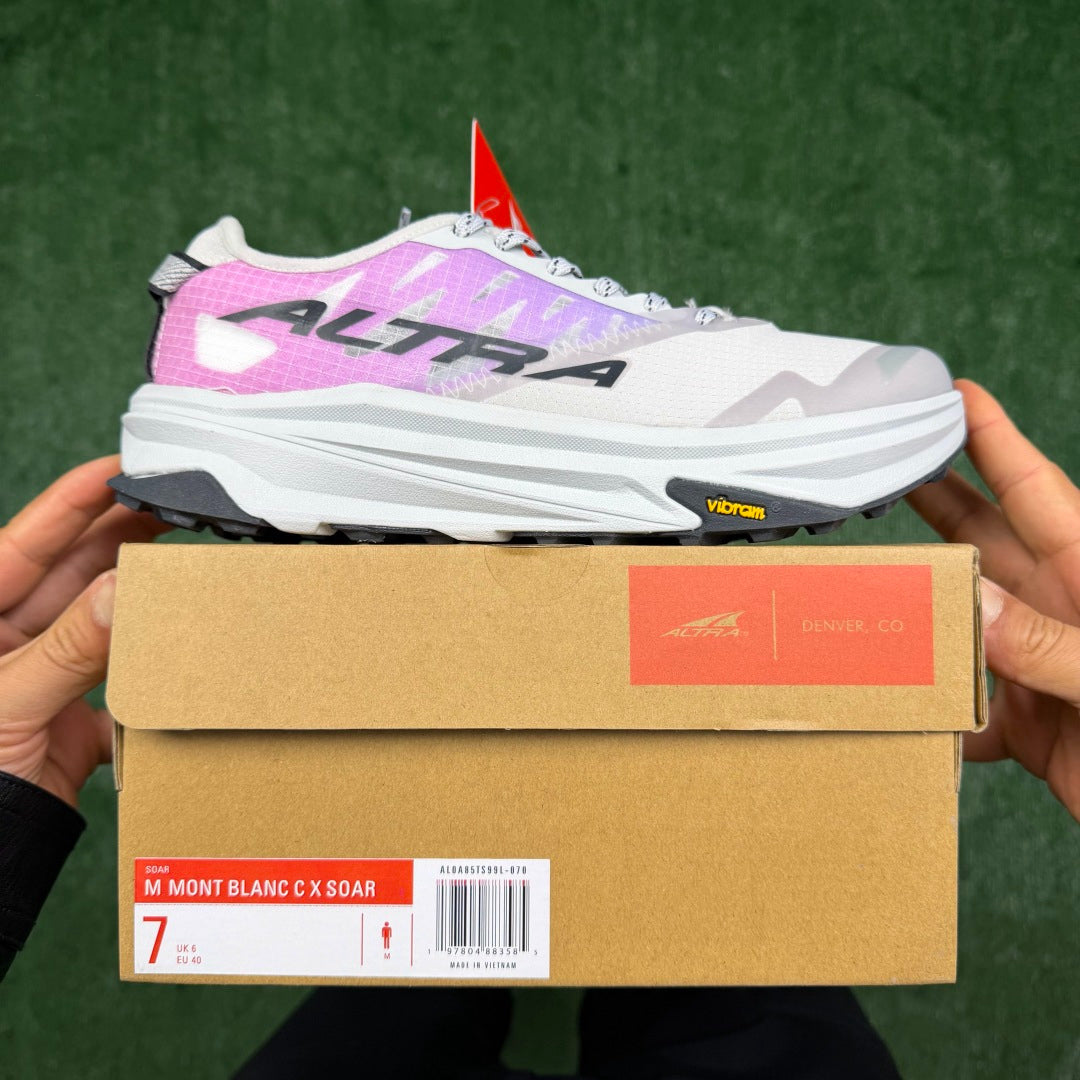 Altra Mont Blanc White Purple Men Women Lightweight Trail Running Shoes