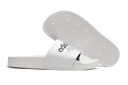 Adidas Originals Adilette White/Black Logo Slide Sandals GX6964