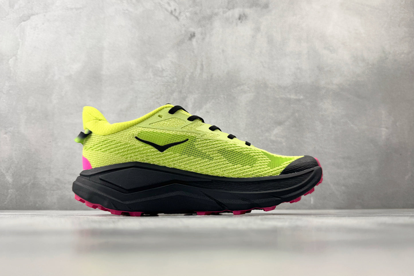 HOKA ONE ONE Challenger 8 "Lime / Black / Pink" All-Terrain Running Shoes