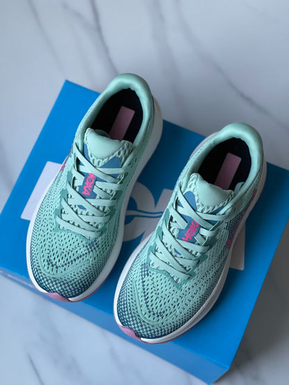 Hoka Rincon 4 Running Shoe Light Teal | Rose Red