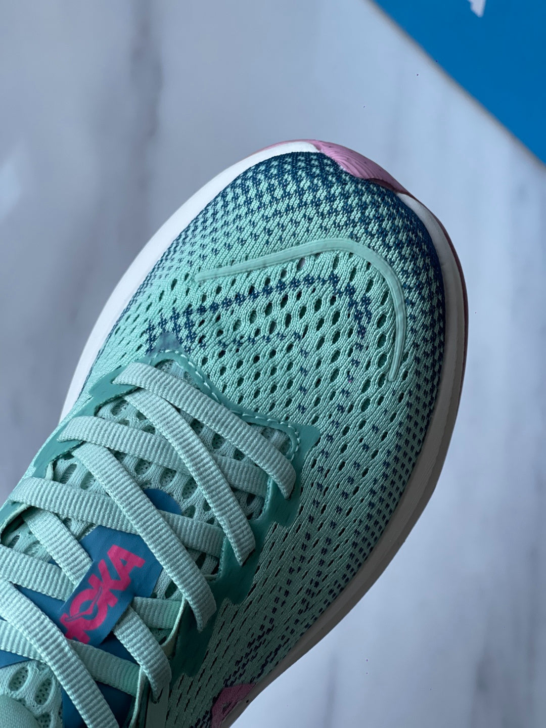 Hoka Rincon 4 Running Shoe Light Teal | Rose Red