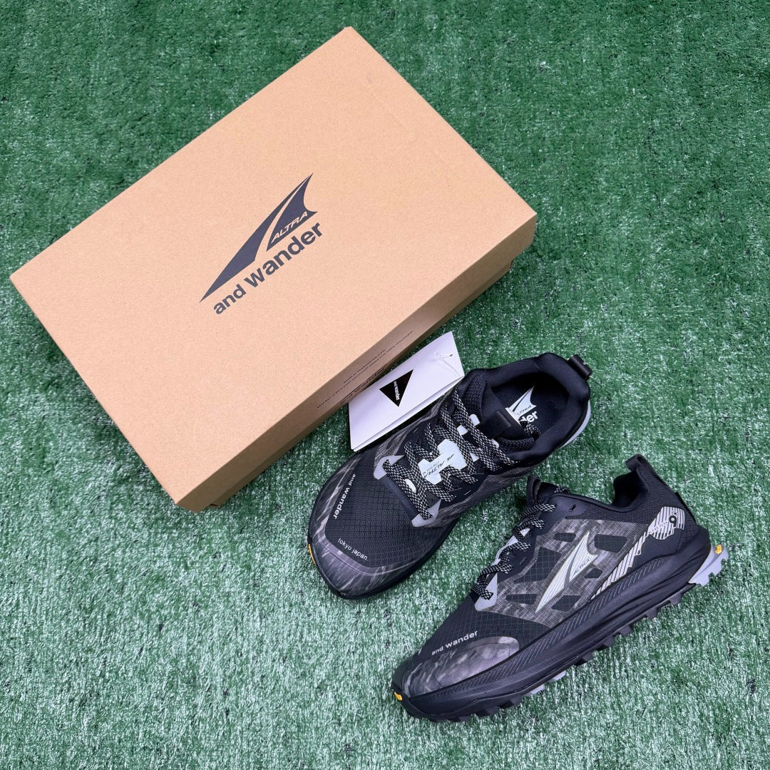Altra Lone Peak 7 Black Grey Camo Zero Drop Breathable Trail Running Sneakers