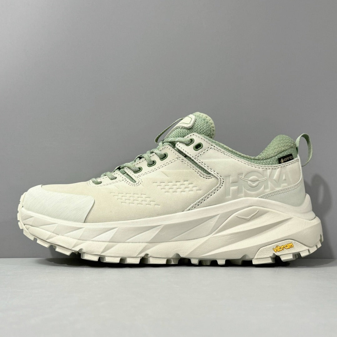 HOKA Kaha Low GTX Green | Grayish White