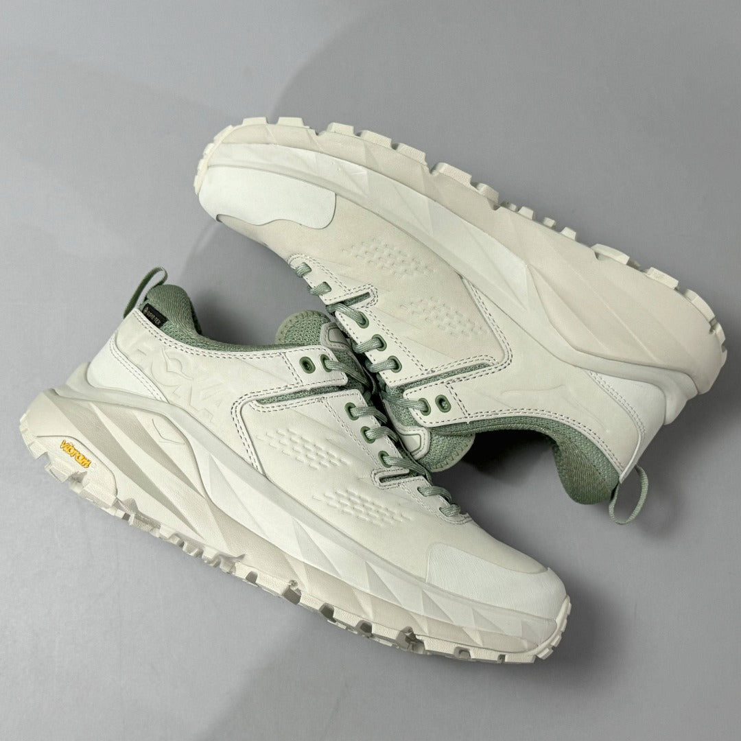 HOKA Kaha Low GTX Green | Grayish White