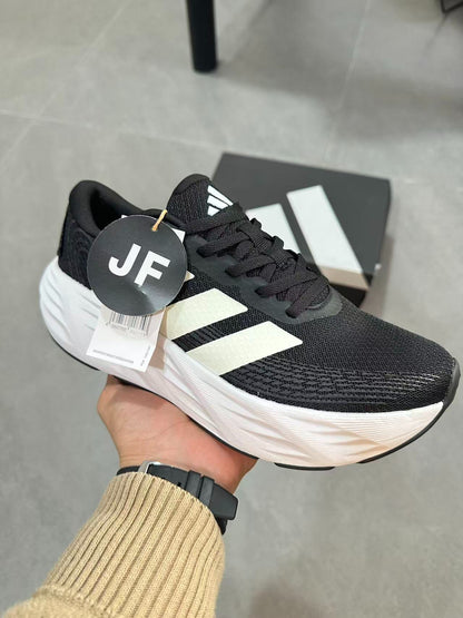 Adidas Galaxy 7 (Core Black / Cloud White colorway)