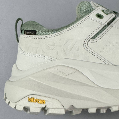 HOKA Kaha Low GTX Green | Grayish White