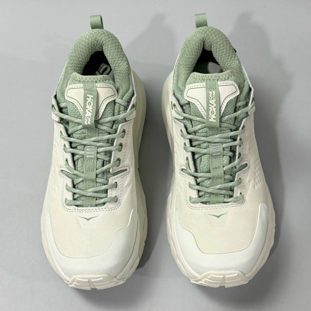 HOKA Kaha Low GTX Green | Grayish White