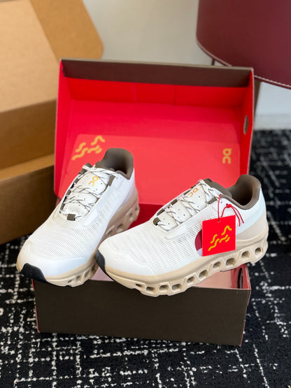 On Cloudtilt White Khaki Mesh Jogging Training Casual Sneakers