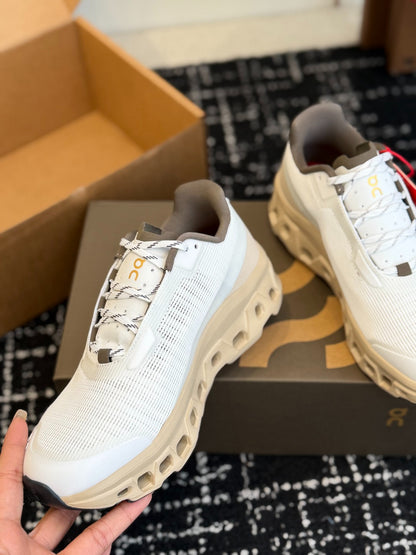 On Cloudtilt White Khaki Mesh Jogging Training Casual Sneakers