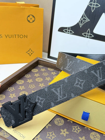 LV Monogram Eclipse Flower Buckle 40mm Belt