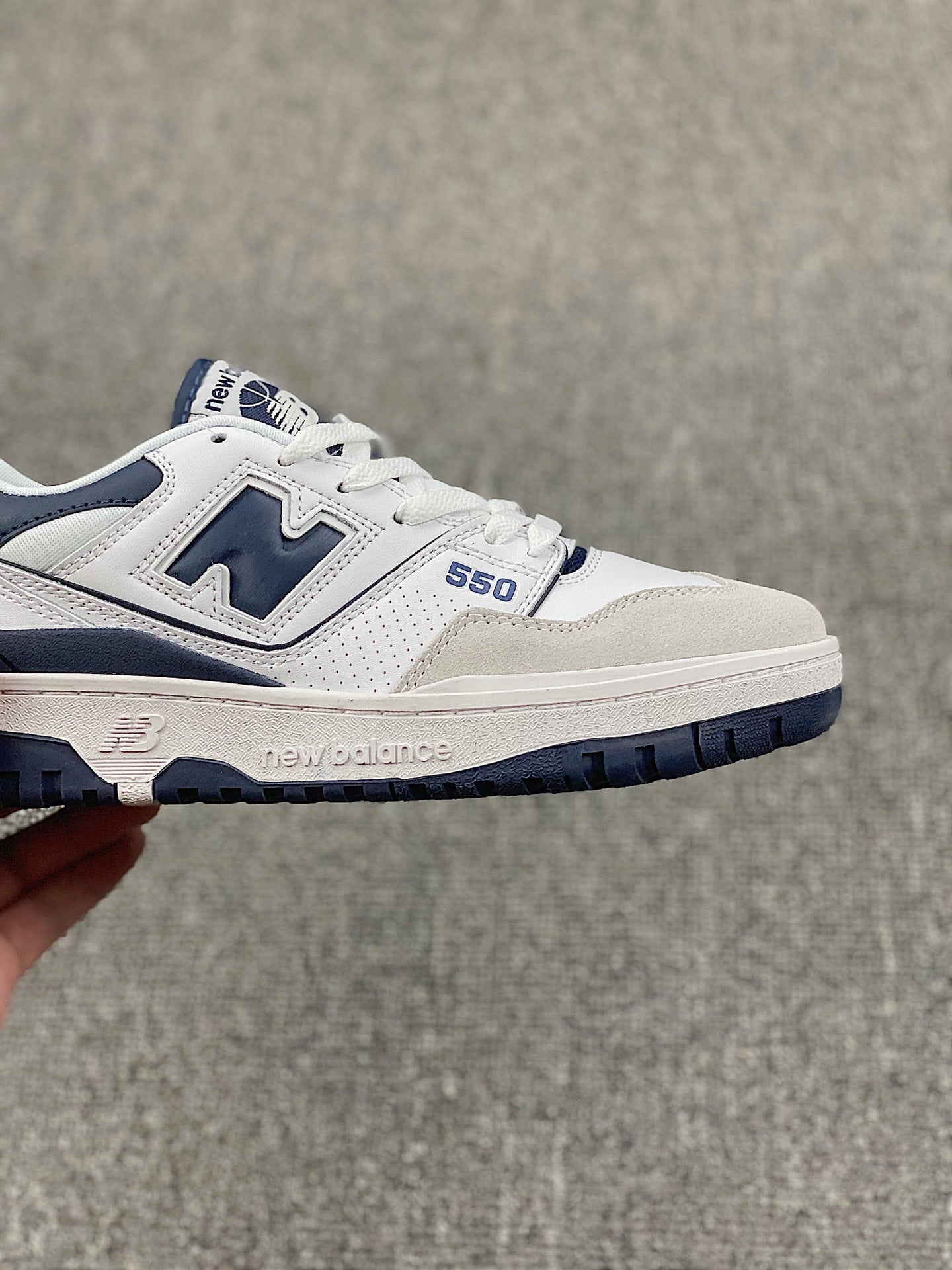 New Balance 550 White Navy Grey