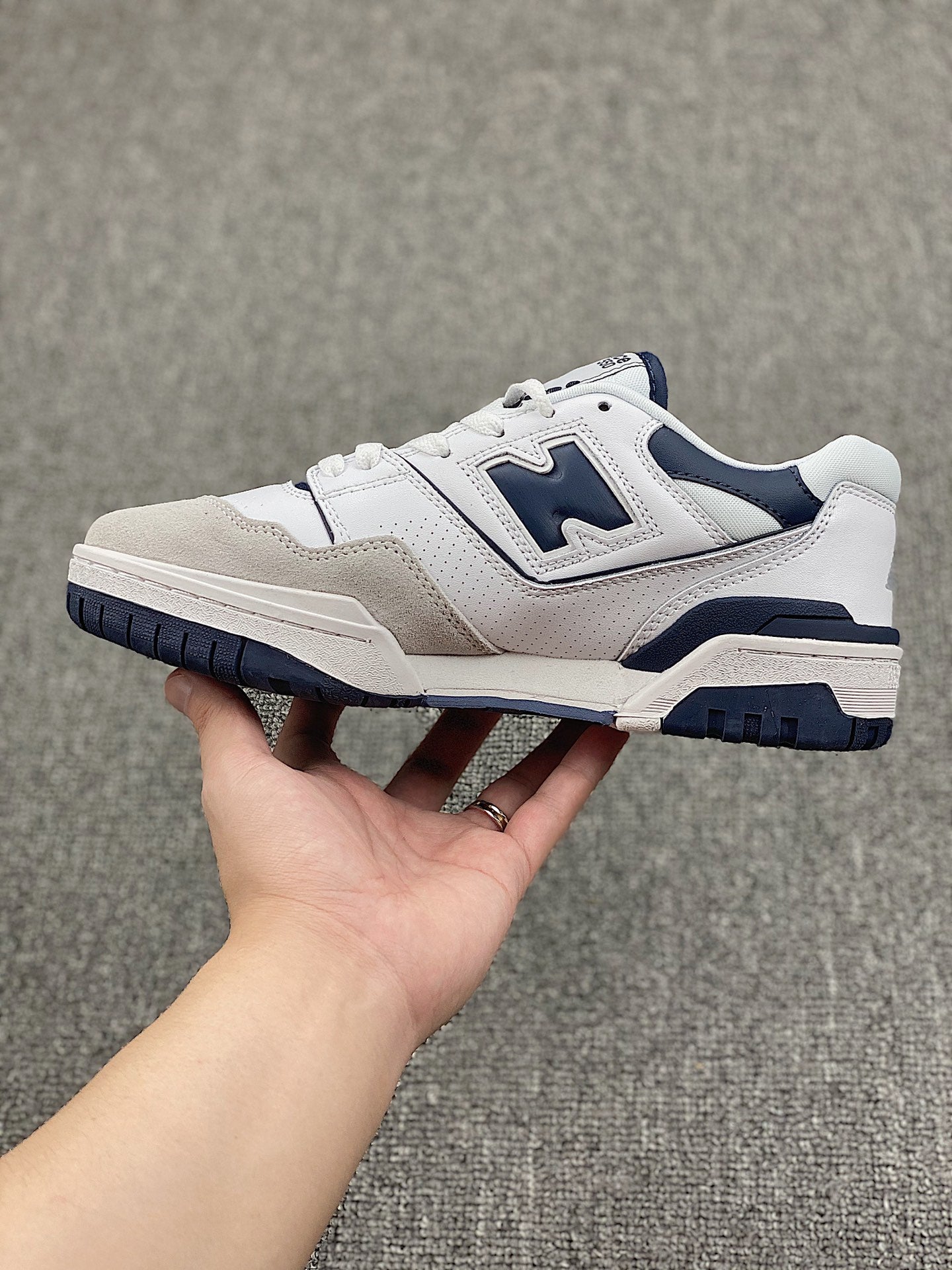 New Balance 550 White Navy Grey