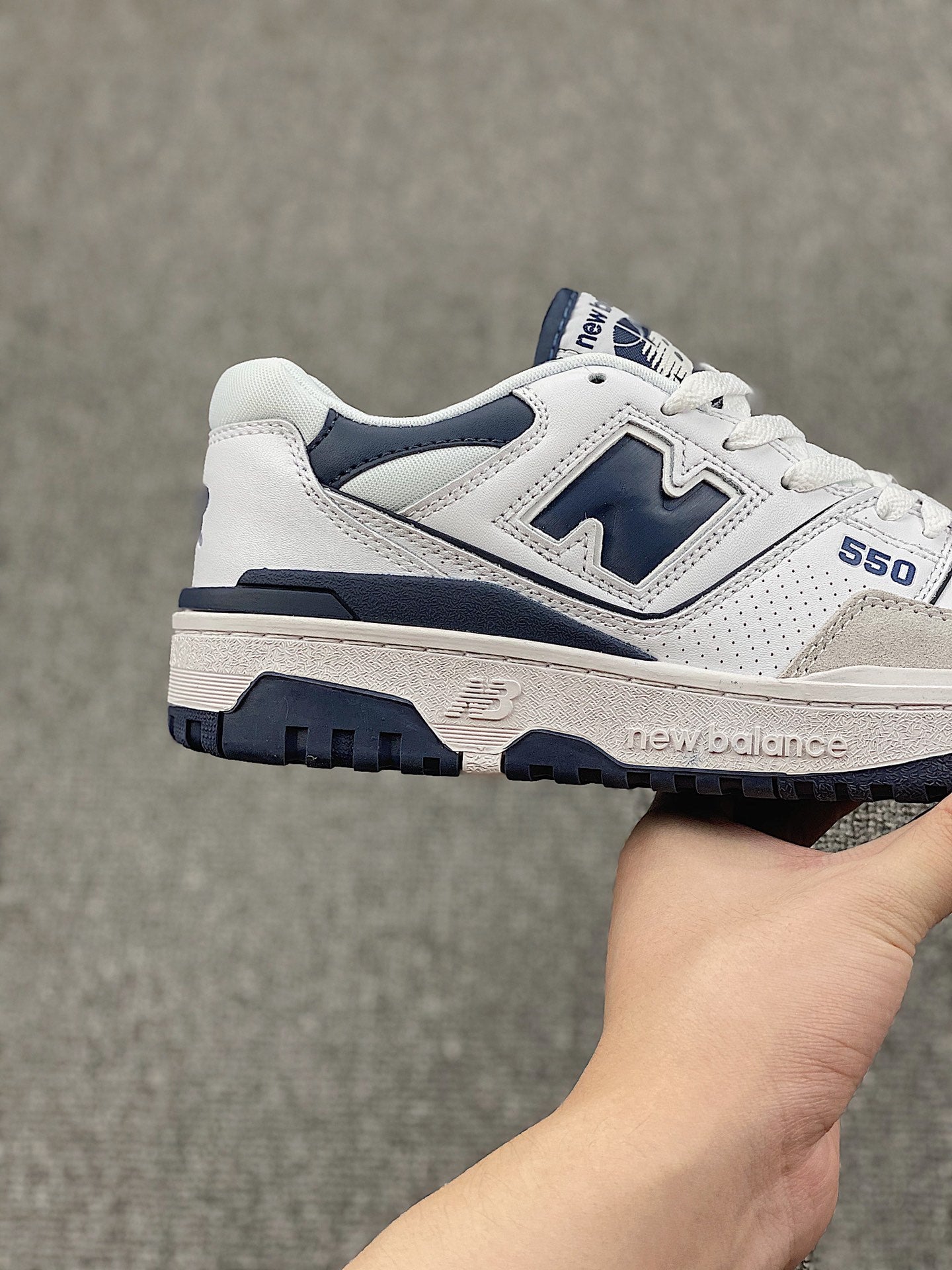 New Balance 550 White Navy Grey