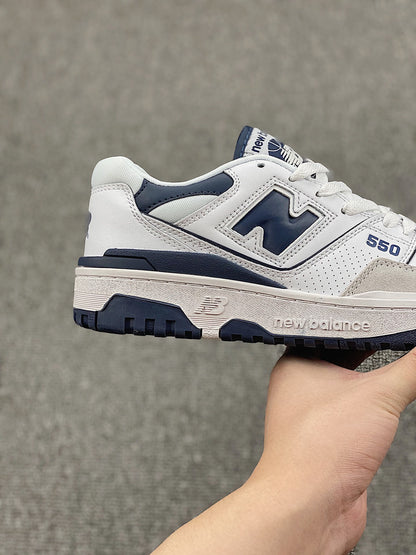 New Balance 550 White Navy Grey