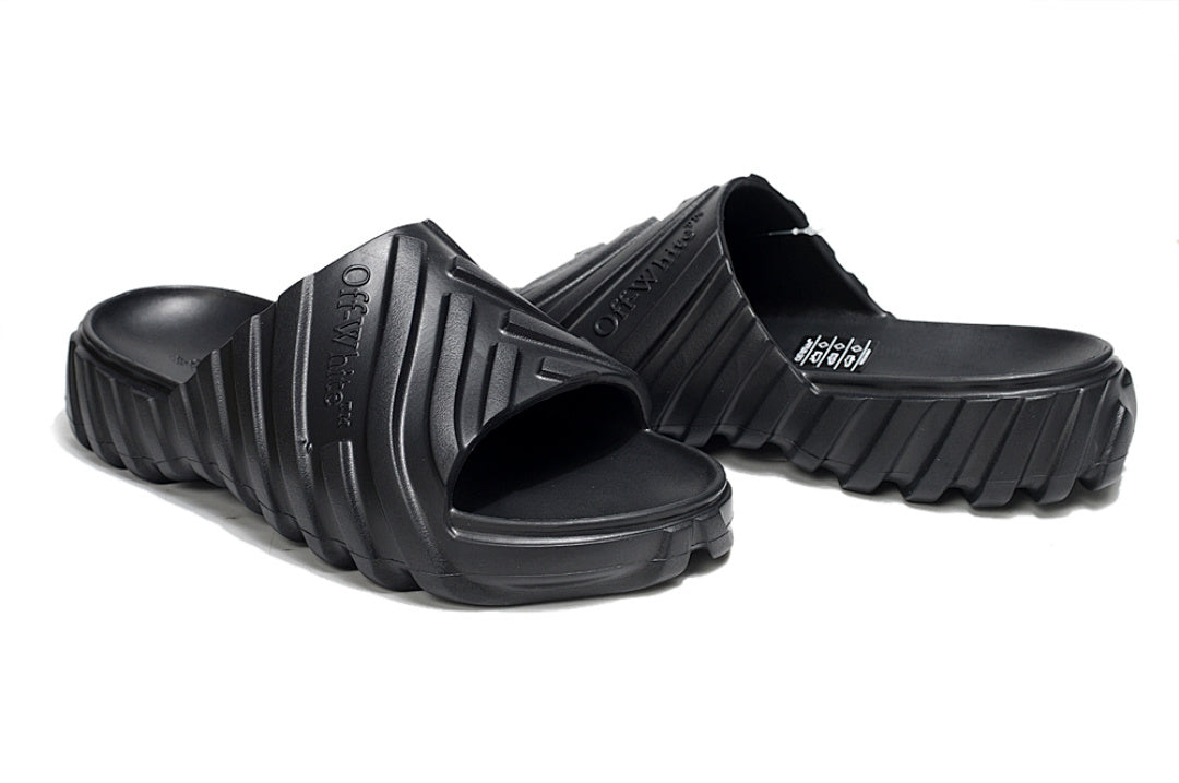 Off-White Tread Slides Black