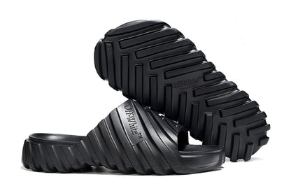 Off-White Tread Slides Black