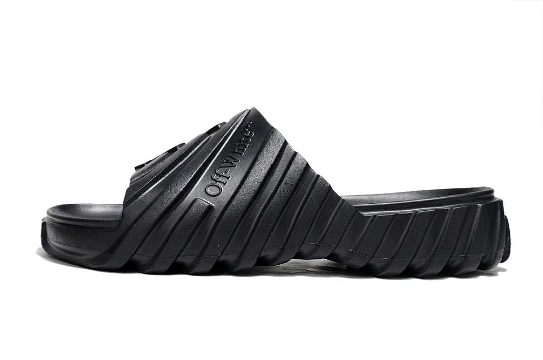 Off-White Tread Slides Black