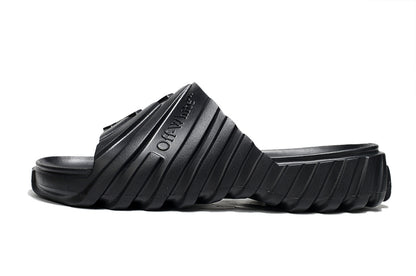 Off-White Tread Slides Black