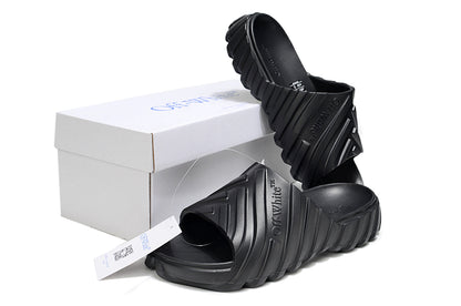 Off-White Tread Slides Black