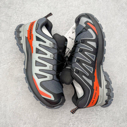 Salomon XA Pro 3D V9 GTX Grey Orange Men Women Waterproof Shoes