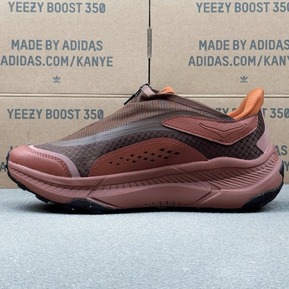 Hoka U Project Transport Dark Brown | Rust pink