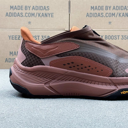 Hoka U Project Transport Dark Brown | Rust pink