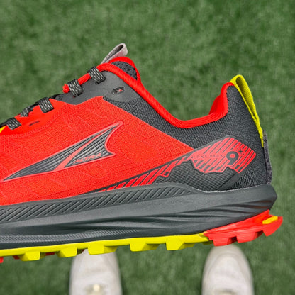 Altra Lone Peak 7 Red Grey Yellow Zero Drop Breathable Trail Running Sneakers