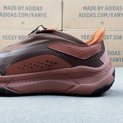 Hoka U Project Transport Dark Brown | Rust pink
