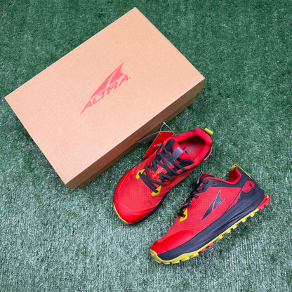 Altra Lone Peak 7 Red Grey Yellow Zero Drop Breathable Trail Running Sneakers