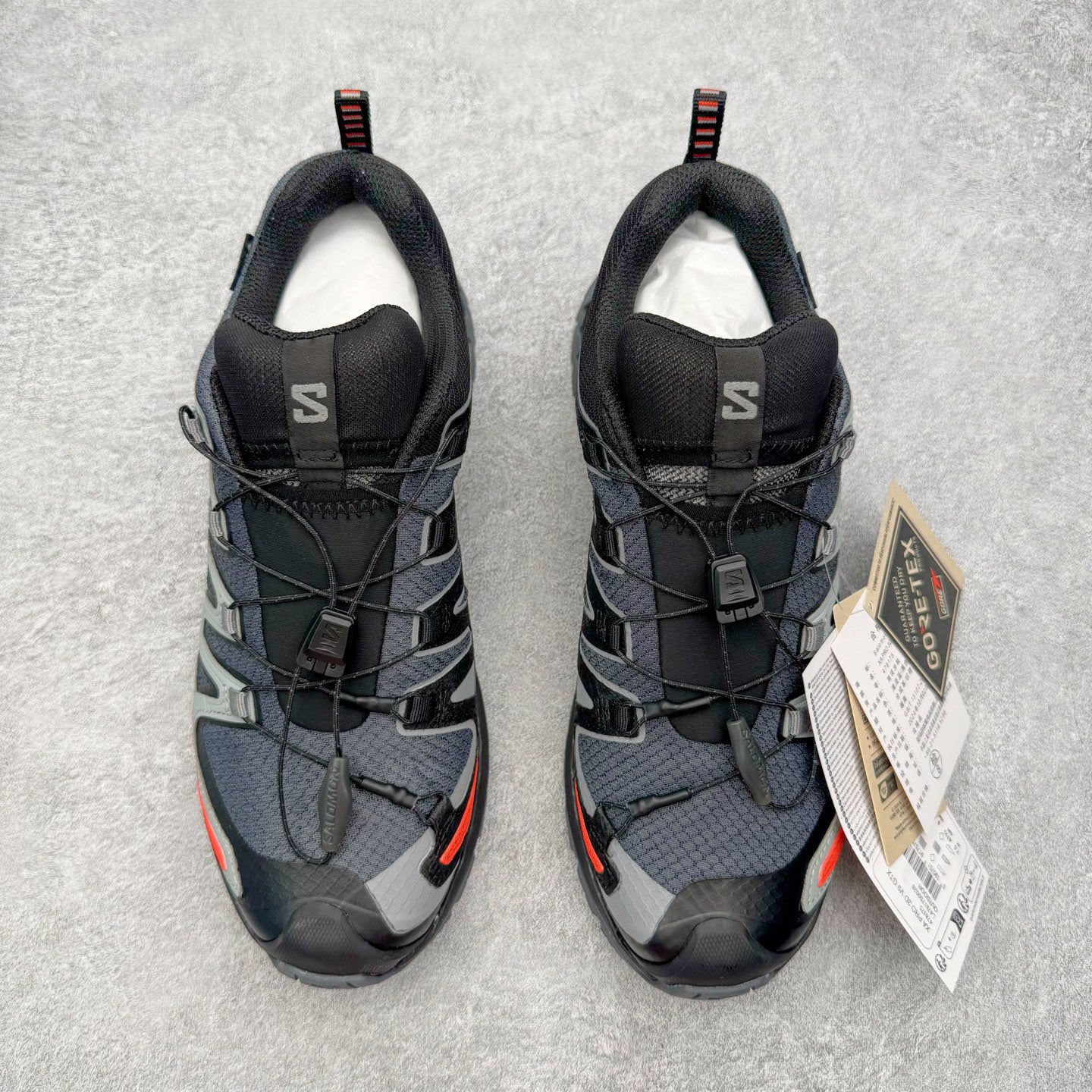 Salomon XA Pro 3D V9 GTX Grey Orange Men Women Waterproof Shoes