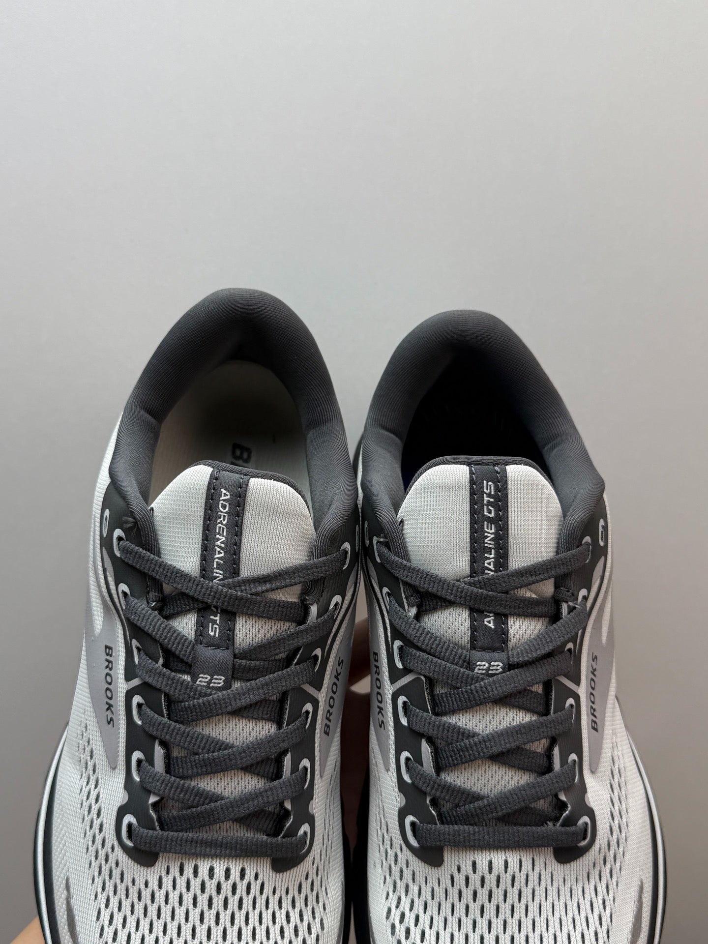 Brooks Men's Adrenaline GTS 23 Supportive Road Running Shoes (Grey/Black/White)