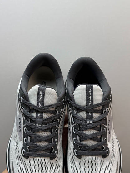 Brooks Men's Adrenaline GTS 23 Supportive Road Running Shoes (Grey/Black/White)