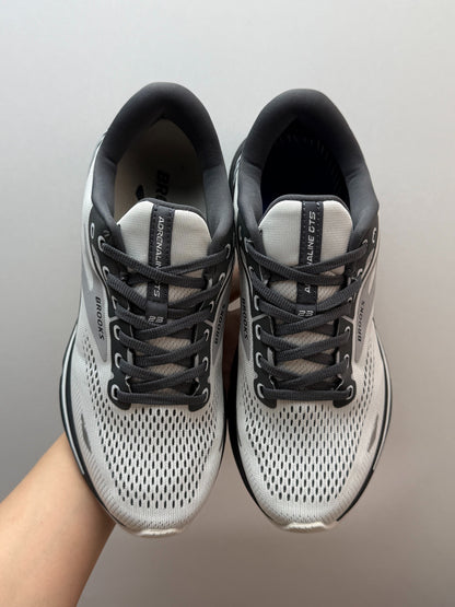 Brooks Men's Adrenaline GTS 23 Supportive Road Running Shoes (Grey/Black/White)