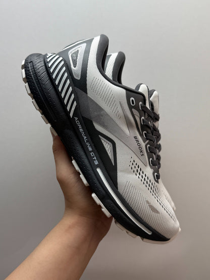 Brooks Men's Adrenaline GTS 23 Supportive Road Running Shoes (Grey/Black/White)