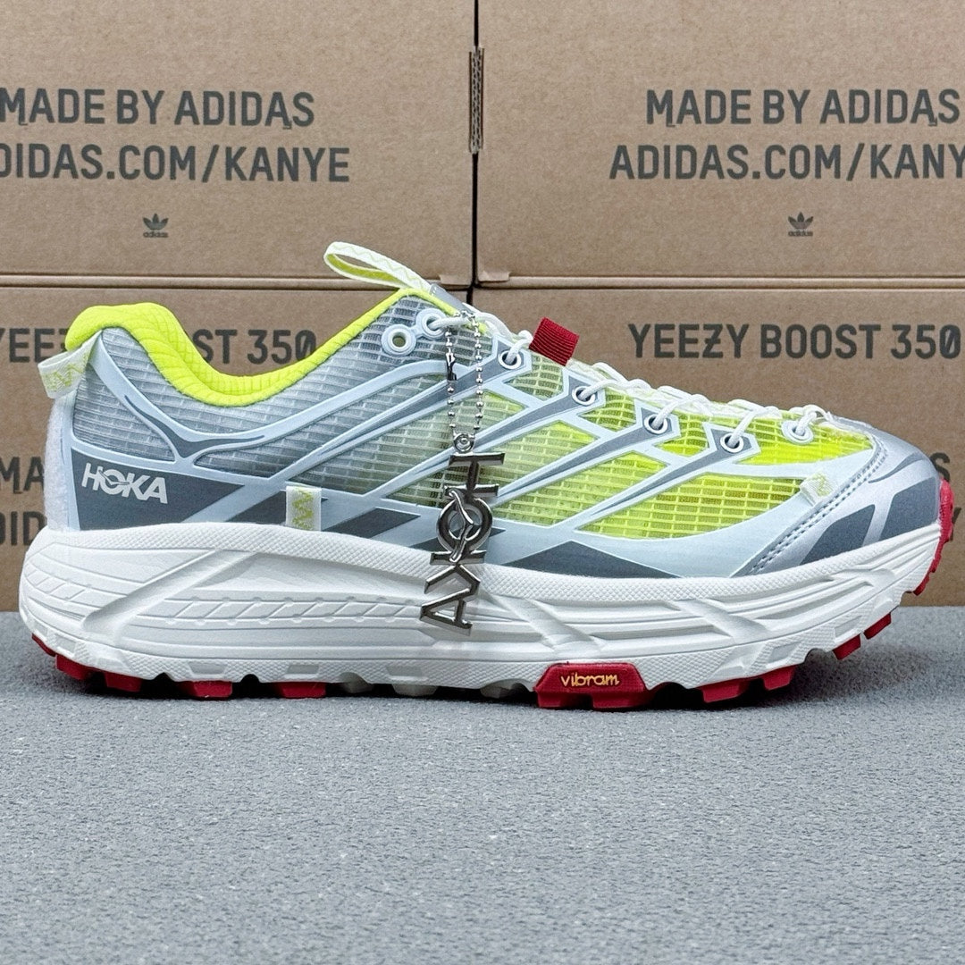 Hoka Mafate Three2 Fluorescent | Gray