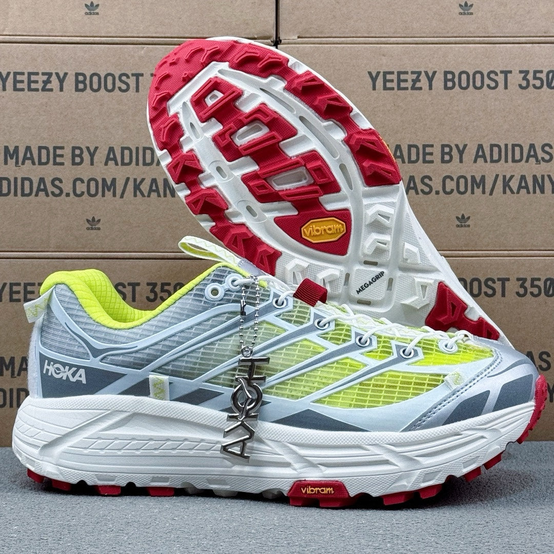 Hoka Mafate Three2 Fluorescent | Gray