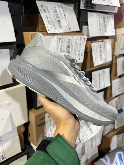 Brooks Ghost 17 Men's Neutral Road Running Shoes (Primer Grey/Oyster Mushroom)