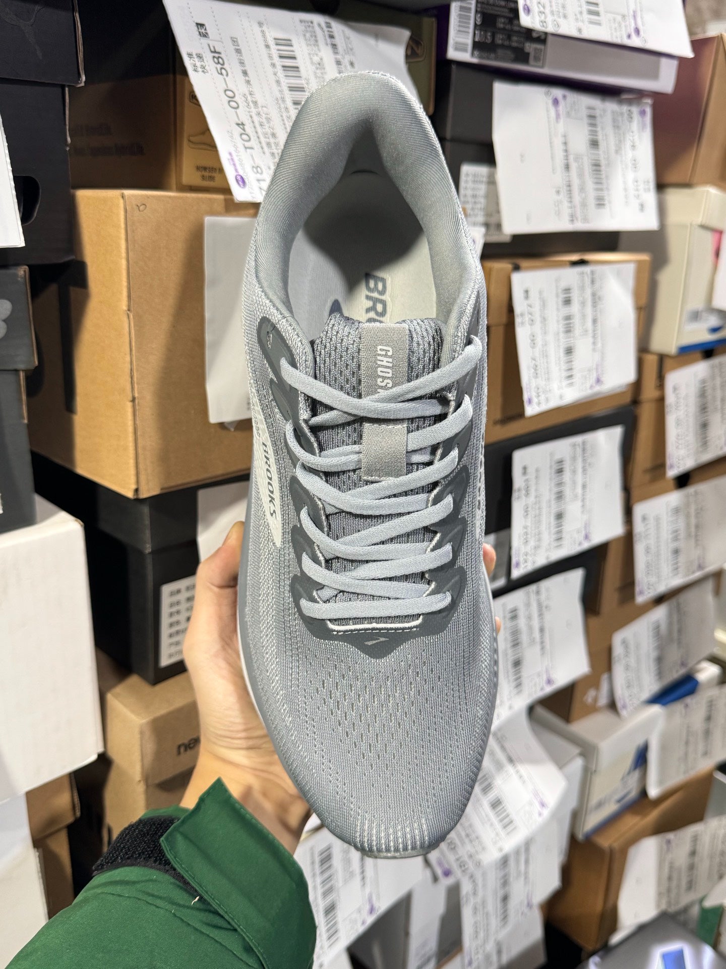 Brooks Ghost 17 Men's Neutral Road Running Shoes (Primer Grey/Oyster Mushroom)