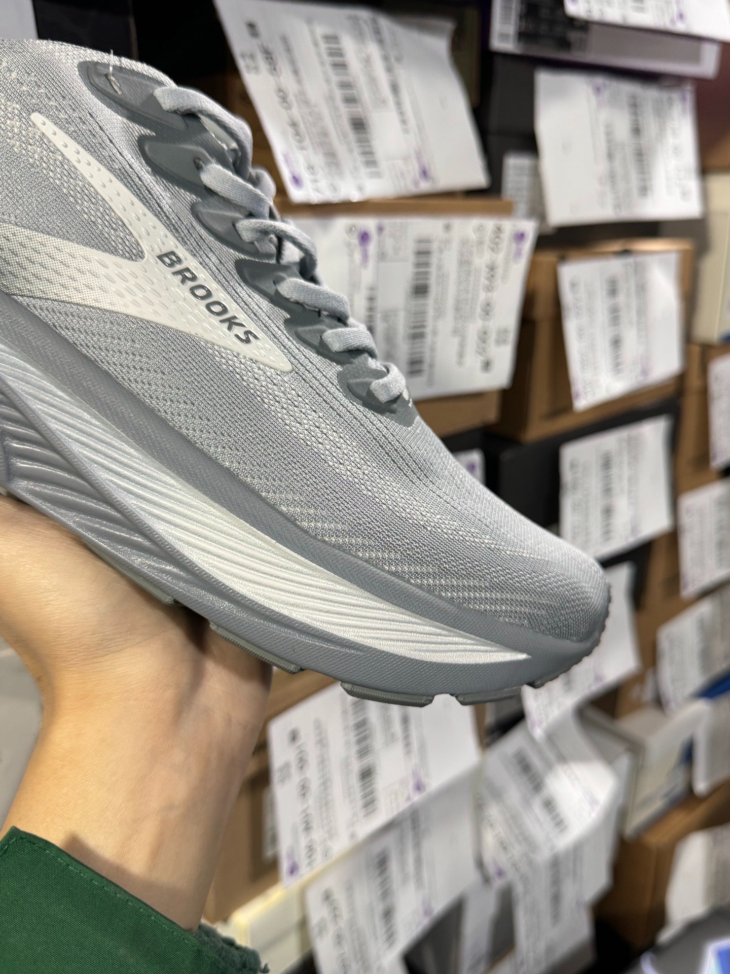 Brooks Ghost 17 Men's Neutral Road Running Shoes (Primer Grey/Oyster Mushroom)