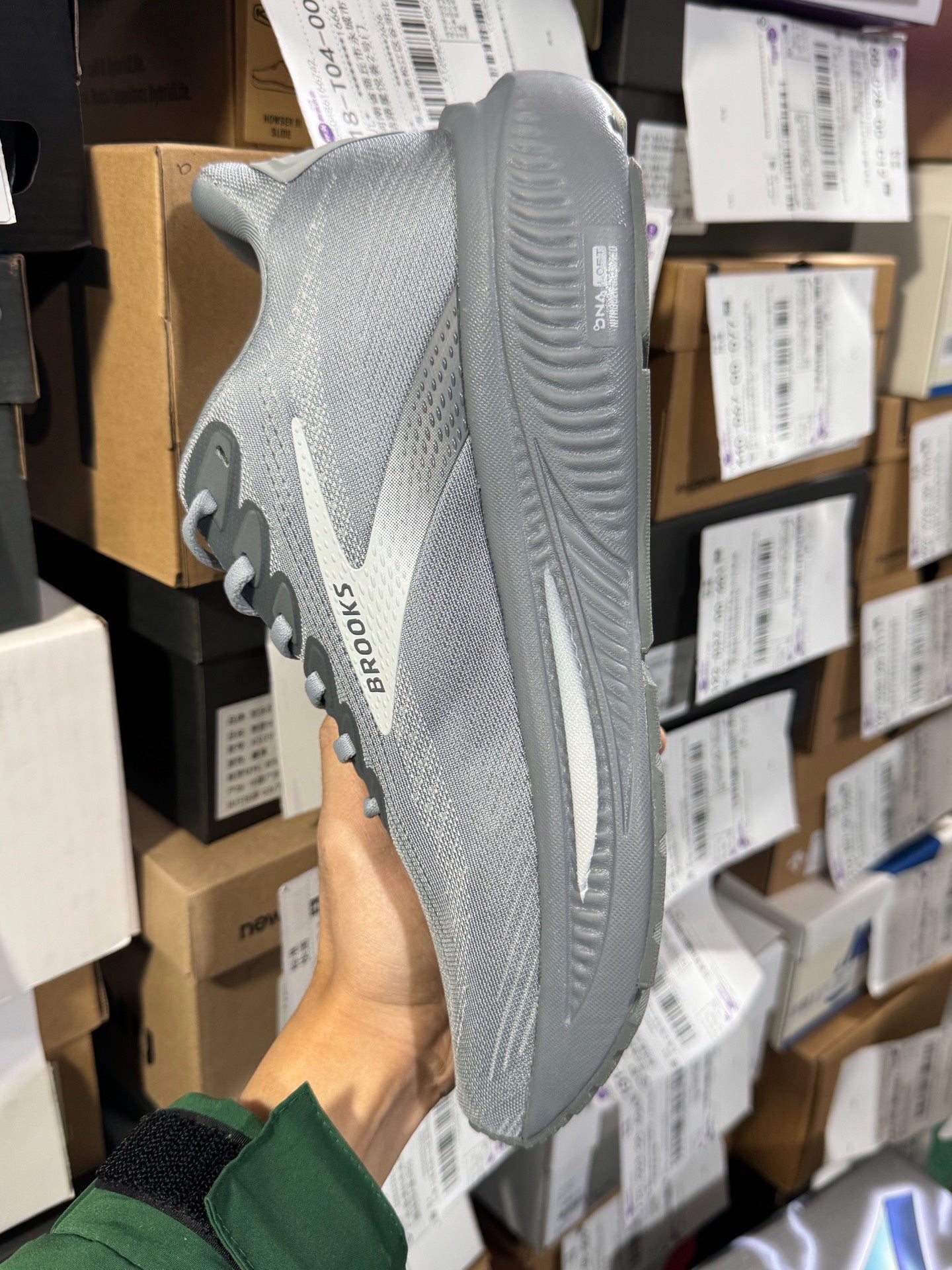 Brooks Ghost 17 Men's Neutral Road Running Shoes (Primer Grey/Oyster Mushroom)