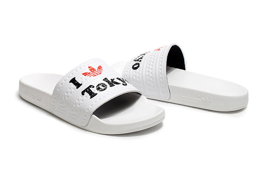 Adidas Originals Adilette "I Love Tokyo" Slide Sandals GX6960