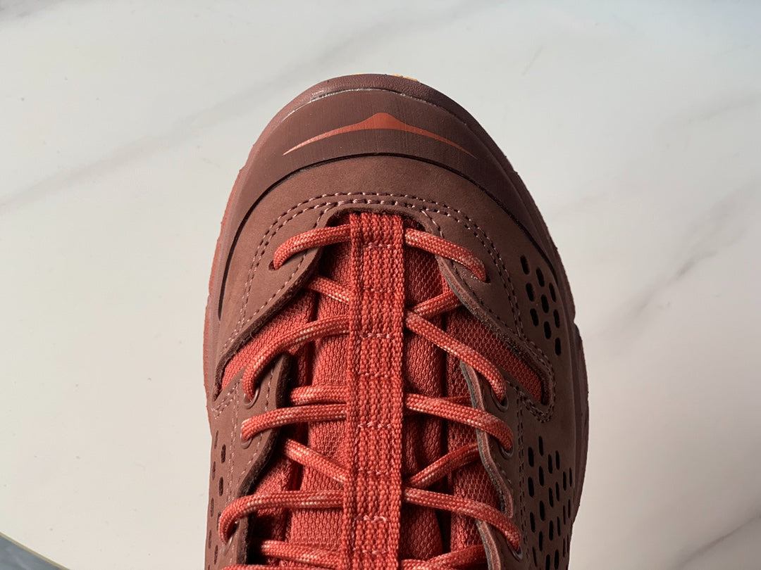 HOKA Ultra Low Gore-Tex Taupe Brown | Warm Orange Yellow