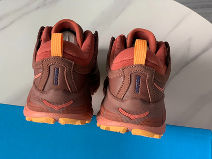 HOKA Ultra Low Gore-Tex Taupe Brown | Warm Orange Yellow